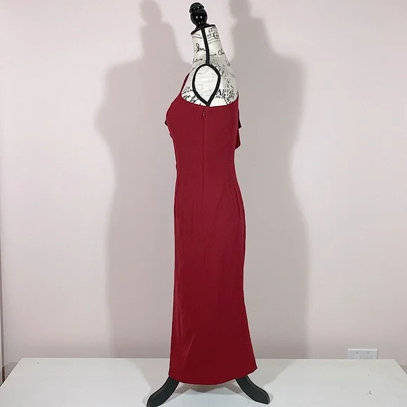 Dress the Population Tiffany One-Shoulder Midi Dress Red S - Picture 6 of 8